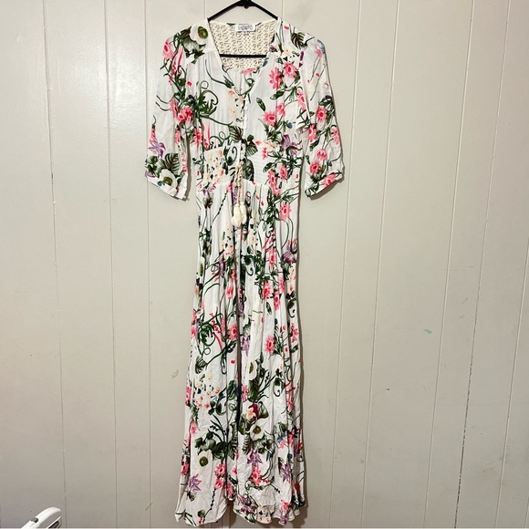 Showpo Lone Traveller Maxi Dress Floral Size 8 - Picture 3 of 13
